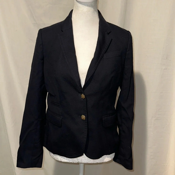 J. Crew Jackets & Blazers - J Crew navy wool blend Original schoolboy blazer size 6